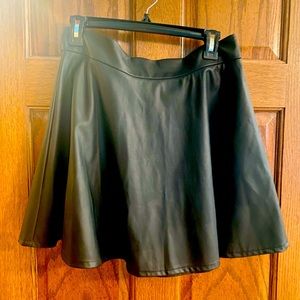 Faux Leather Mini Skirt